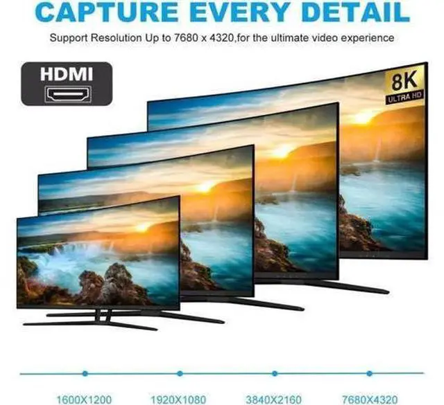 Alt view image 3 of 7 - Down Angled Micro HDMI Male to HDMI 2.1