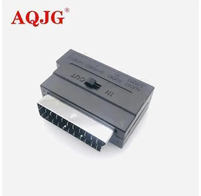 Main image of RGB Scart to 3 RCA S-Video Adapter Composite RCA SVHS S-Video AV TV Audio For Video DVD Recorder TV Television Projector