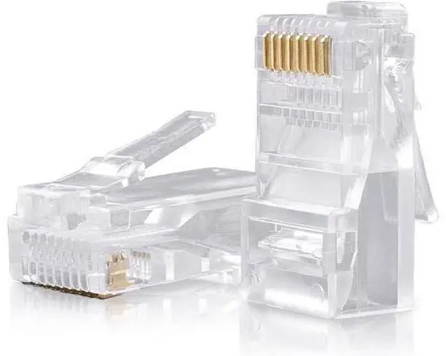 Main image of SHD RJ45 Connectors RJ45 Crimp Ends 8P8C UTP Network Plug for CAT5 CAT5E CAT6 Stranded Cable Solid Crystal Head 100PCS