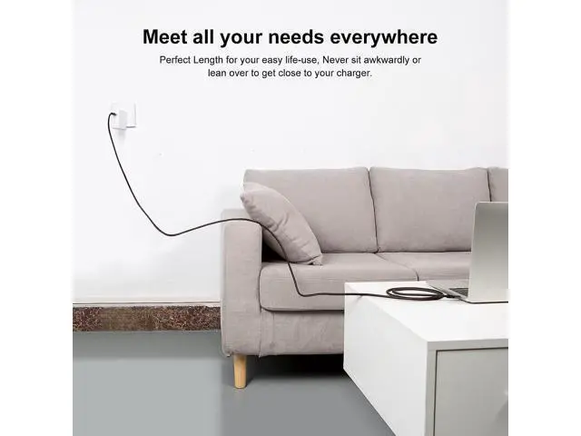 Alt view image 5 of 7 - USB C Cable 10 FT 100W 20V/5A CableCreation Durable USB C to C Cable 10FT Braided Fast Charging Cable 480Mbps Data Cable for MacBook Pro iPad Air XPS S21 S20 and Other USB C Devices 3m Gray
