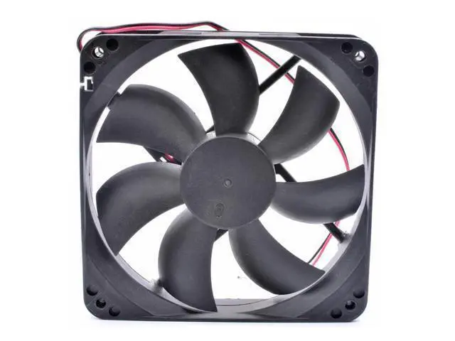 Alt view image 2 of 4 - YL D12BH-12 12cm 12025 120x120x25mm 120mm 12V 0.30A double ball chassis power supply cooling fan