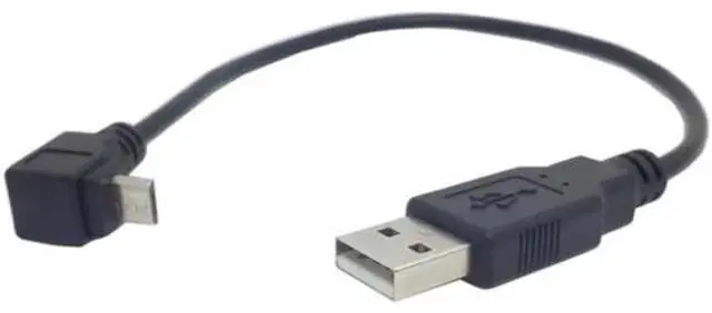Main image of Up Angled 90 Degree Micro USB Male to USB Data Cable U2-204-0.3M