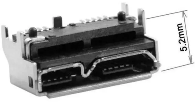 Alt view image 3 of 7 - Micro USB 3.0 10pin Female Socket Receptacle Board Mount SMT Type 5.2mm Height for Samsung Toshiba USB Hard Disk