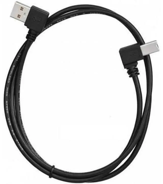 Alt view image 4 of 7 - Left Angled USB 2.0 A Male to B Male Angled 90 Degree Printer Cable 50cm 100cm 1.5feet
