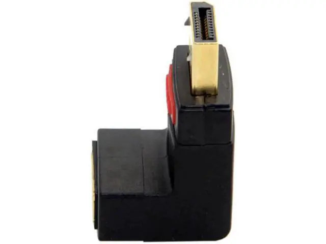 Alt view image 5 of 5 - Up Angled 90 Degree DP DisplayPort Male to Female Extension Adapter DP-086-UP