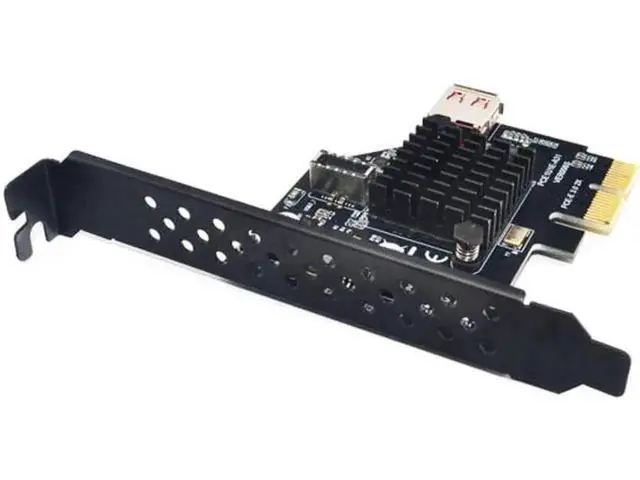 Alt view image 5 of 7 - USB 3.1 Front Panel Socket & USB 2.0 to PCI-E Express Card Ad