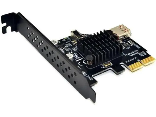 Alt view image 6 of 7 - USB 3.1 Front Panel Socket & USB 2.0 to PCI-E Express Card Ad
