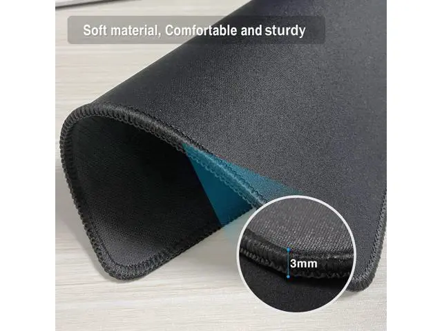 Alt view image 3 of 7 - 17 Pcs Computer Mouse Pad Non-Slip Rubber Base and Textured Stitched Edge Mousepads Mouse Pad Pack for Office and Home 10.2x8.2 Inches 3 mm Thickness