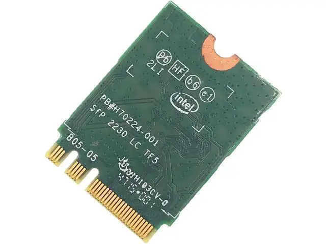 Alt view image 2 of 2 - Dual Band Wireless-AC Intel 8260 (8260NGW) NGFF Wwifi Card 867Mbps 2.4/5GHz 802.11a/b/g/n/ac Bluetooth 4.2