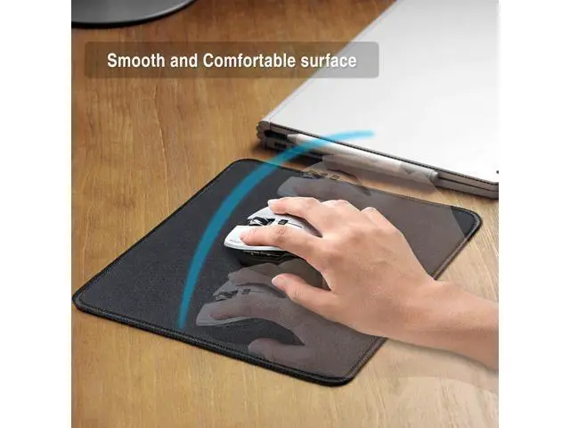 Alt view image 5 of 7 - 17 Pcs Computer Mouse Pad Non-Slip Rubber Base and Textured Stitched Edge Mousepads Mouse Pad Pack for Office and Home 10.2x8.2 Inches 3 mm Thickness