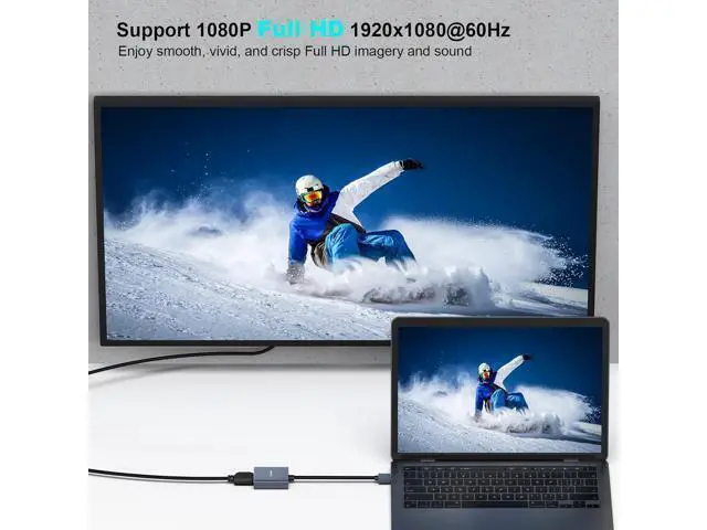 Alt view image 5 of 7 - USB 3.0 to HDMI Adapter USB 3.0 to HDMI Male to Female Adapter for Windows 11 Windows 10 Windows 8.1 Windows 8 Windows 7(Not for Mac)