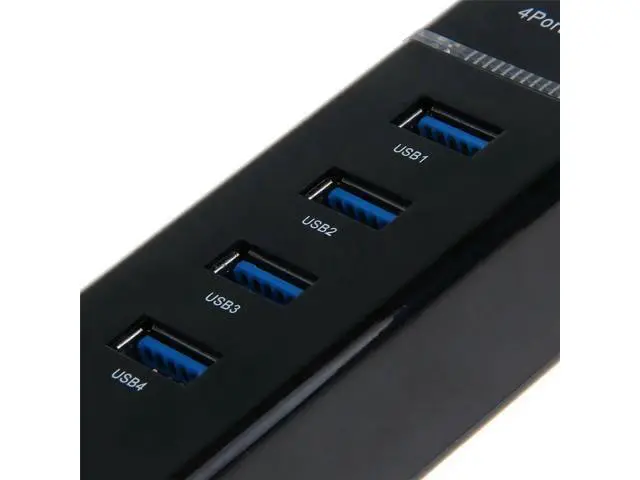 Alt view image 4 of 5 - 3.0 Hub High Speed 4-Port Hub Independent Switch Hub Four-t Splitter Hub 3.0 Multi-Interface Hub Professional