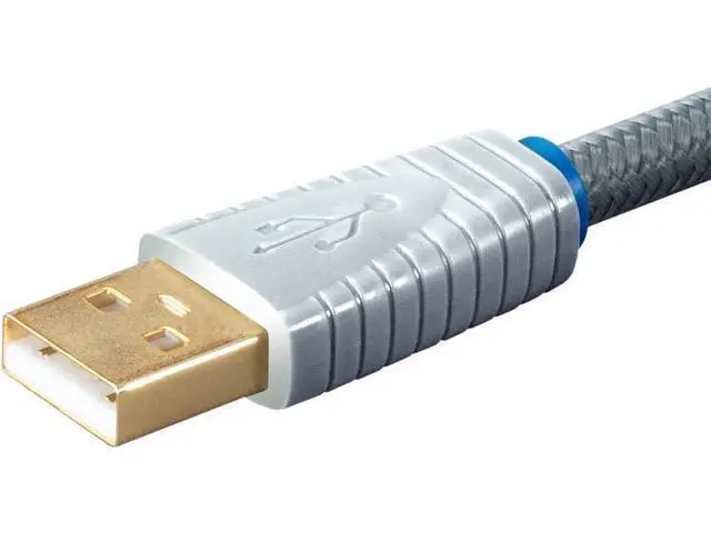 Alt view image 4 of 4 - Monolith USB Digital Audio Cable - USB Type-A to USB Type-B Gold-Plated Connectors 22AWG 2 Meter Gray