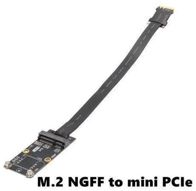 Alt view image 2 of 5 - PCIe Gen3 x1 x16 Riser Card To M.2 Key A.E. Extension Cable mPCIe PCI-E 1X 16X To NGFF M2 WiFi A.E.Key Slot Adapter Cable