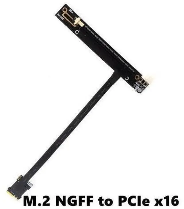 Alt view image 4 of 5 - PCIe Gen3 x1 x16 Riser Card To M.2 Key A.E. Extension Cable mPCIe PCI-E 1X 16X To NGFF M2 WiFi A.E.Key Slot Adapter Cable