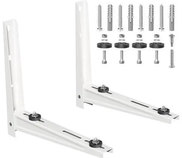 Main image of Mini Split Wall Mounting Bracket for Outdoor Condenser 7000-15000 BTU Universal Mini Split Heat Pump Systems Support Brackets Support up to 330 lbs