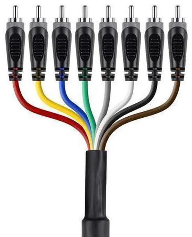 Alt view image 3 of 3 - 8-Channel 1/4-Inch TS Male to 1/4-Inch TS Male Snake Cable - 6 Feet 26AWG 8 Balanced Mono and Unbalanced Stereo Lines