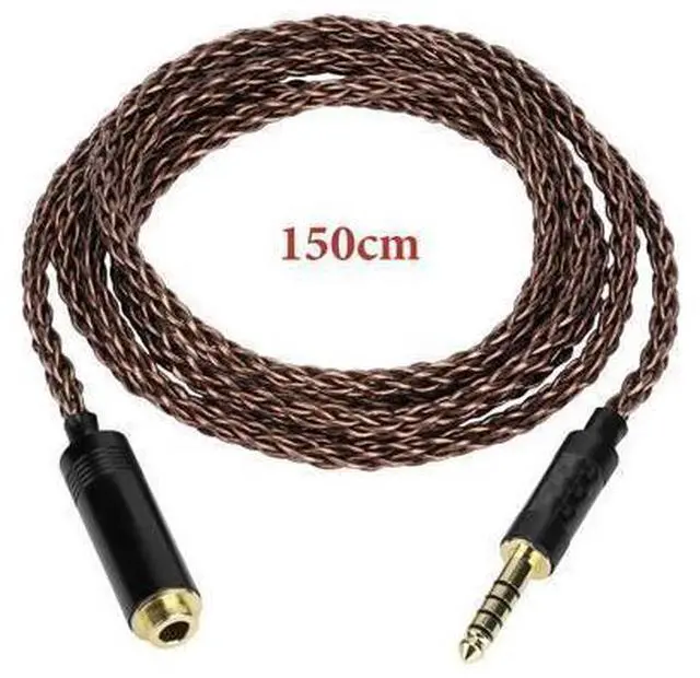 Alt view image 2 of 6 - Apollo 6NOCC 4.4mm Balanced Cable Single Crystal Copper Upgrade Extension Cord 4.4mm Male to Female Replacement Cord for HiFi Headset (4.9ft / 1.5m)