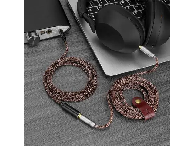 Alt view image 6 of 6 - Apollo 6NOCC 4.4mm Balanced Cable Single Crystal Copper Upgrade Extension Cord 4.4mm Male to Female Replacement Cord for HiFi Headset (4.9ft / 1.5m)