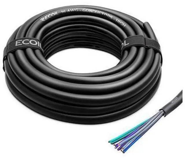 Main image of RS916-20 20-Feet 9-Conductor Speaker Cable 16AWG CCA Ultra-Flex and Easy Peel Jacket 4 Channel Speaker Wire and Remote Wire