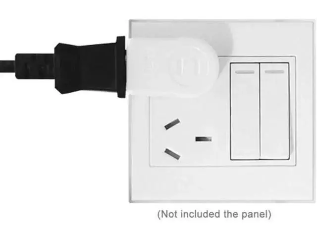 Alt view image 2 of 7 - 1-15P USA Outlet Saver Power Extension Adapter 2-prong 2 Outlets 90 Degree Left Right Angled