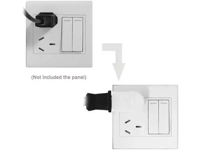 Alt view image 5 of 7 - 1-15P USA Outlet Saver Power Extension Adapter 2-prong 2 Outlets 90 Degree Left Right Angled