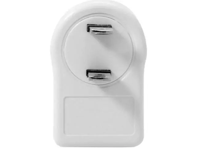 Alt view image 7 of 7 - 1-15P USA Outlet Saver Power Extension Adapter 2-prong 2 Outlets 90 Degree Left Right Angled