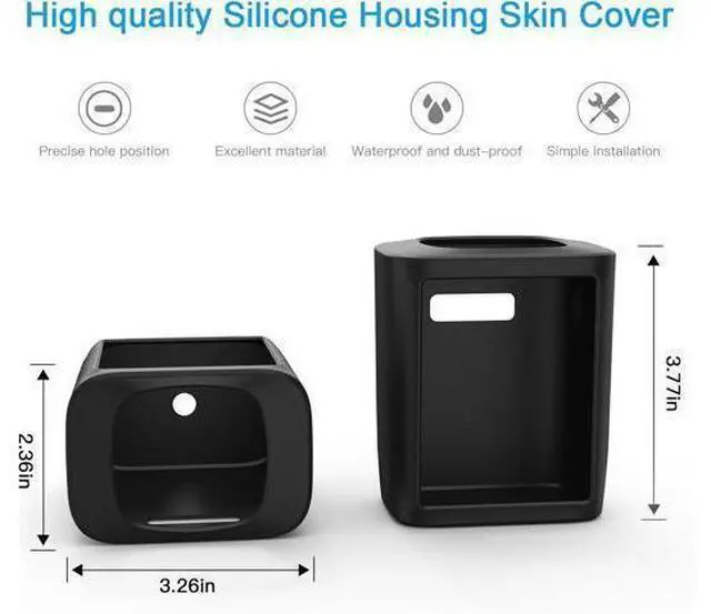 Alt view image 6 of 7 - Silicone Cover for eufy Security SoloCam S220 (Black 2 Pack)