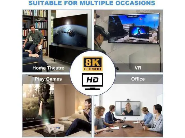 Alt view image 3 of 6 - Down Angled Mini HDMI Male to HDMI 2.1 Female UHD Extension Gold Converter Adapter Support 8K 60hz HDTV