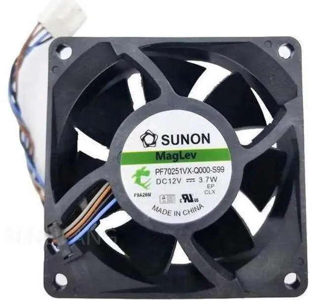 Main image of PF70251VX-Q000-S99 7cm 7025 70x70x25mm 12V 3.7W 4 lines pwm computer chassis CPU cooling fan