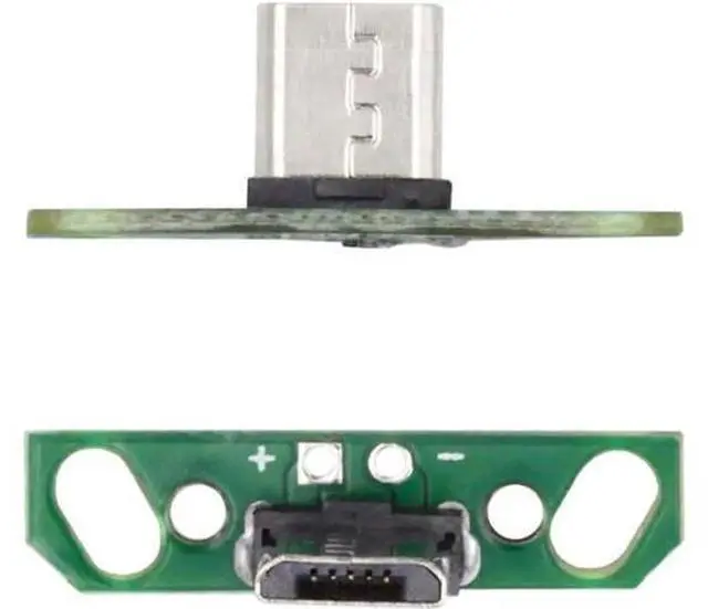 Alt view image 4 of 7 - 5 Pack USB 2.0 DIY Connector,Micro USB 2Pin Male Plug Port Repair Replacement Solder Adapter