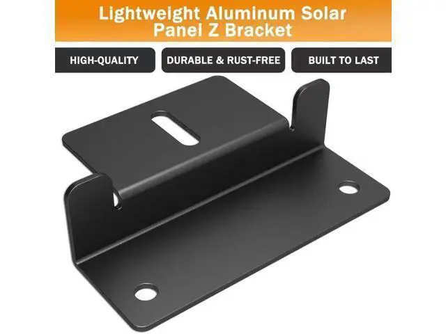 Alt view image 3 of 6 - 16 PCS Solar Panel Mounting Z Brackets Lightweight Aluminum Solar Panel Mounting Brackets for RVs Trailers Boats Vans Campers