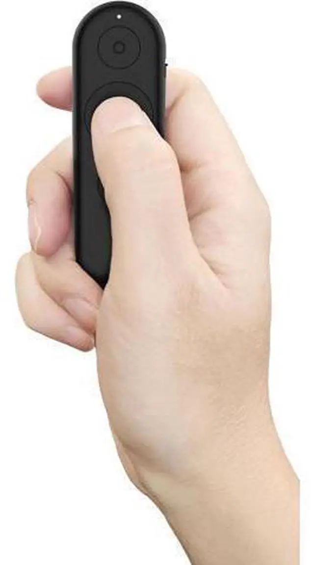 Alt view image 6 of 6 - Portable Rechargeable Presentation Remote Bluetooth? 5.3 Wireless Clicker with Digital Pointer USB?C Charging Ultra?Lightweight for Windows 10 or Later & macOS 12 or Later Black
