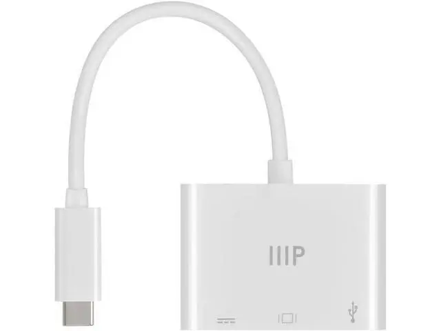 Alt view image 4 of 6 - 3-in-1 USB-C to HDMI Multiport Adapter - Compact and Portable True Plug-n-Play Compatible with USB C Laptops and Other Type C Devices Supports Windows and MacOS for Home and Office