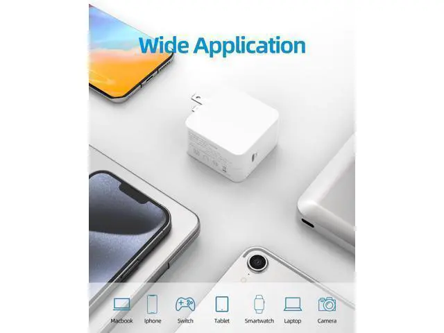 Alt view image 4 of 7 - 65W Fast GaN Charger for Galaxy Book Pro & Pro 360 Laptop (NP950QDB NP930QDB NP935QDC NP950XDB NP930XDB) Notebook 7 9 USB C Type C Mini & Compact (60% Smaller) UL Certified 7.5ft Cable