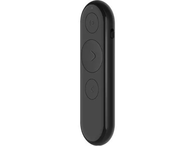 Alt view image 2 of 6 - Portable Rechargeable Presentation Remote Bluetooth? 5.3 Wireless Clicker with Digital Pointer USB?C Charging Ultra?Lightweight for Windows 10 or Later & macOS 12 or Later Black