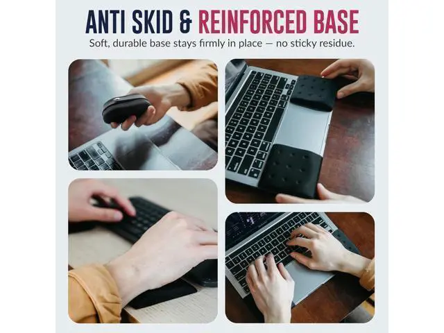 Alt view image 6 of 7 - WavePads by PostureUp Original Two Pack Adjustable Wrist Rests for Laptop and Keyboard Ergonomic Memory Foam Laptop Wrist Pads for Wrist Pain & Carpal Tunnel Relief Memory Foam Wrist Support Pad