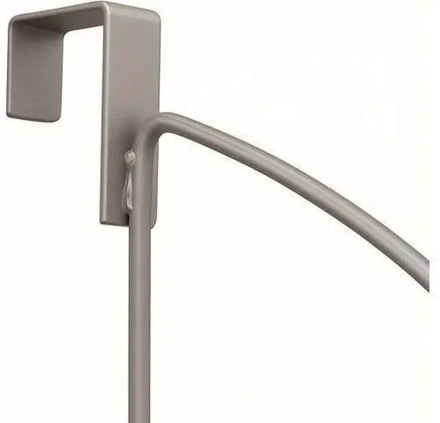 Alt view image 5 of 7 - HOLDN STORAGE Over The Door Hanger - Door Rack Hangers for Clothes - Space Saving Designed for Bedroom & Bathroom - Ideal for Clothes & Towels - Drying Rack Gray
