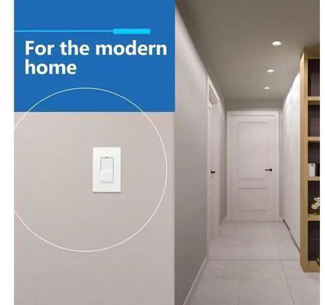 Alt view image 7 of 7 - Matte Finish Decorator Switch Cover Screwless Wall Plate Mid-Size 1-Gang 4.88 x 3.11 Unbreakable Polycarbonate Thermoplastic UL Listed LSWP-31M-W10P White 10 Pack