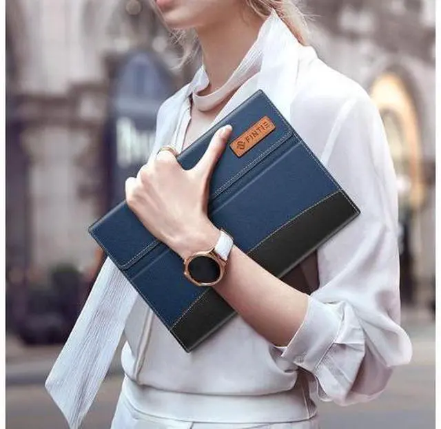 Alt view image 7 of 7 - Fintie Case for Galaxy Tab S8/Tab S7 11 Inch (Model SM-X700/X706/T870/T875/T878) with Built-in S Pen Holder Multiple Angle Portfolio Business Cover with Pocket Auto Sleep/Wake Navy