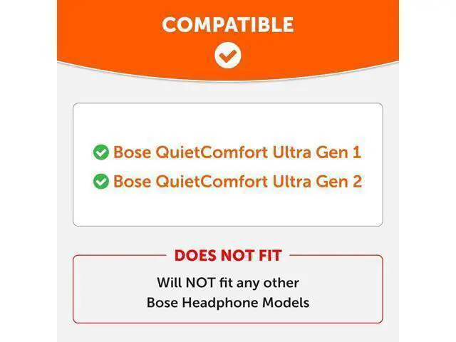 Alt view image 2 of 7 - PadZ QC Ultra Upgraded Replacement Earpads Compatible with QuietComfort Ultra Gen 1 & Gen 2 by Wicked Cushions | Enhanced Comfort Thickness & Durability | Black