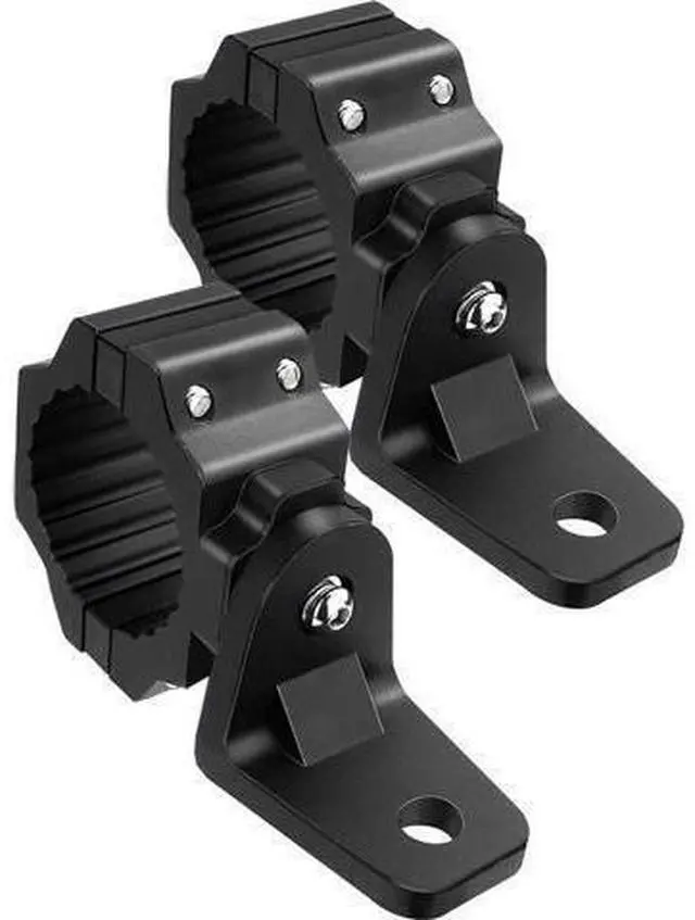 Main image of UTV Whip Light Mount & Light Bar Bracket - Heavy Duty 1.75- 2 Roll Cage Clamp with 360° Rotation Aluminum Flag/Off-Road Light Mount for Polaris RZR Can Am Jeep