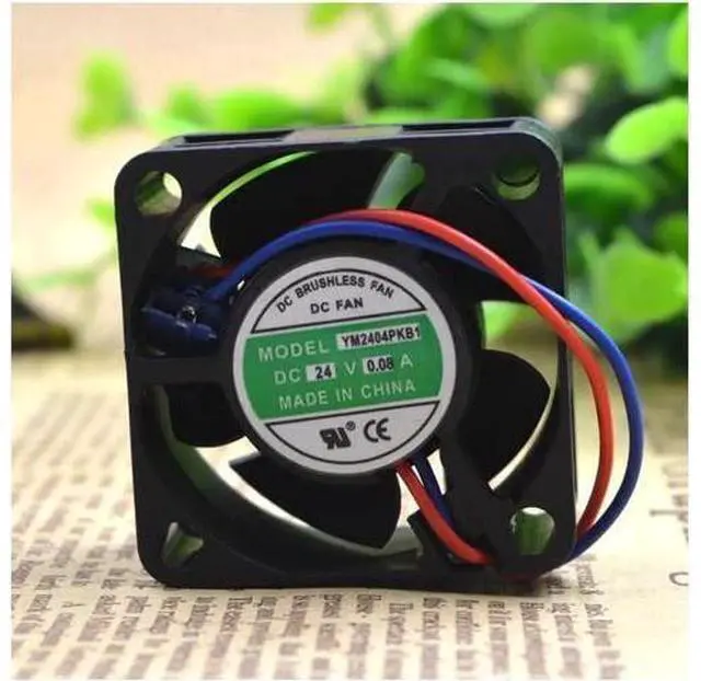 Alt view image 3 of 3 - YM2404PKB1 DC24V 0.08A 2-wire converter fan 40204cm cooling fan