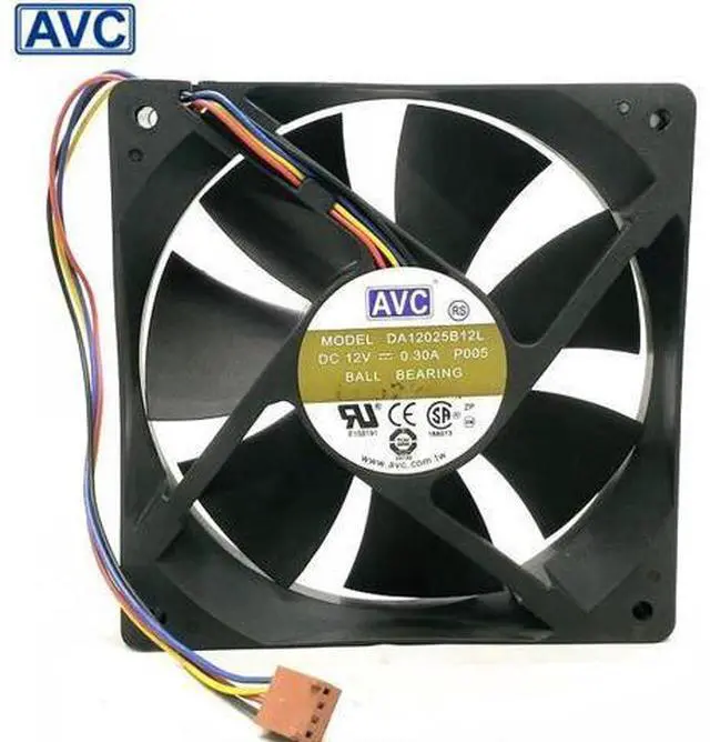 Main image of AVC DA12025B12L P005 12V 0.3A 12cm 12025 pin PWM fan cooling fan