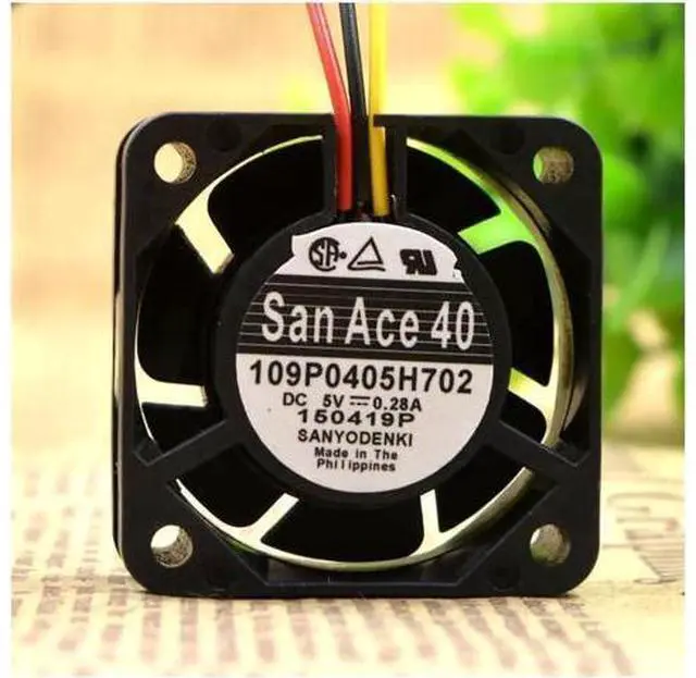 Alt view image 2 of 5 - 4CM 4015 DC5V 0.28A 40*40*15MM Ball USB Fan 109P0405H702 cooling fan