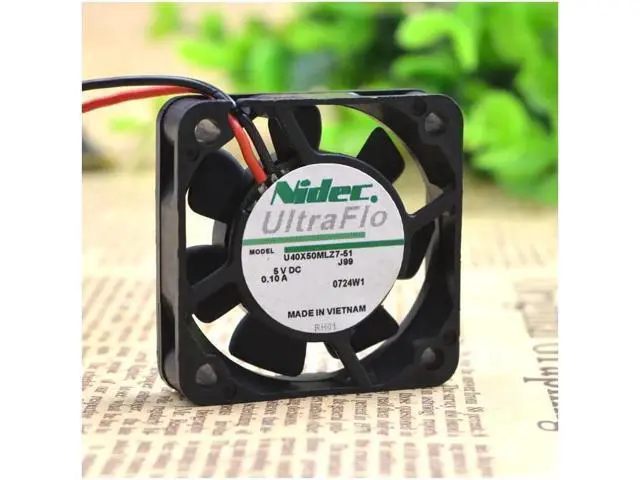 Alt view image 4 of 5 - U40X05ML27-51 Nidec 4cm4 PCT Ultra Silent Fan 4010 5V USB cooling fan
