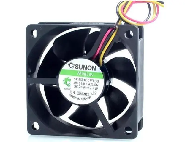 Alt view image 2 of 6 - New and original fan KDE2406PTB3 6025 24V 2.4W fan 60*60*25mm