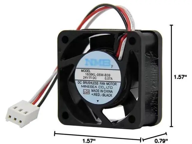 Alt view image 4 of 4 - A90L-0001-0510 1608KL-05W-B39 24v 0.07/0.08a 40mm 4020 FANUC Cooling Fan (0.07A White Plug)