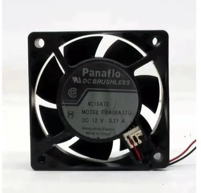 Main image of FBA06A12U Fans DC12V 0.27A 60×25mm 2-Wire Inverter Cooling Fan