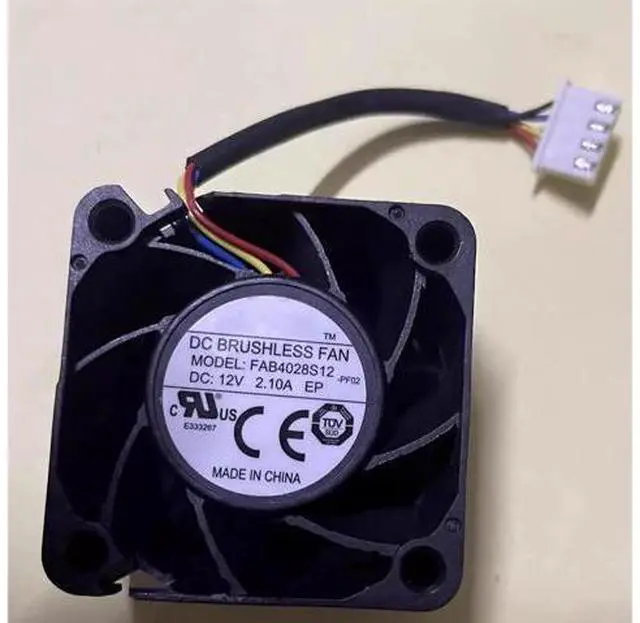 Main image of DC12V 2.10A FAB4028S12 4020 4cm 4-Wire Double Ball Bearing Cooling Fan